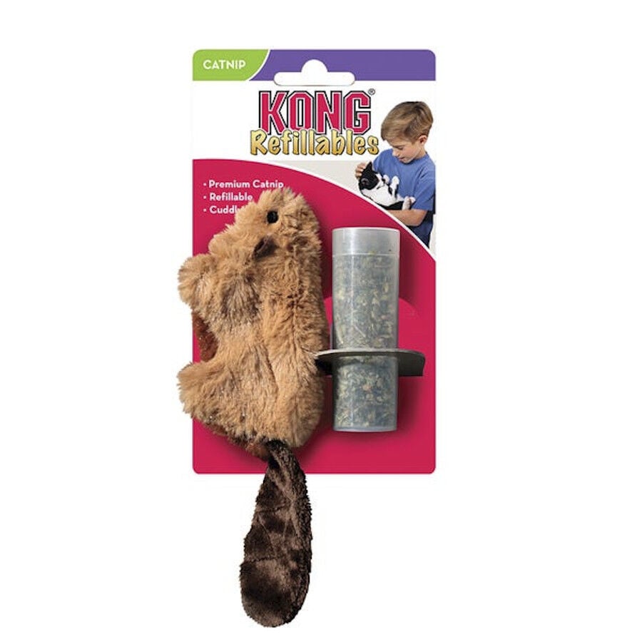 Kong Cat Refillable Beaver juguete con catnip para gatos, , large Imagen numero 1
