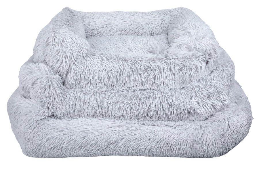 Leeby Cuna Antiestr&eacute;s Desenfundable Gris para perros, , large indicador imagen numero 5