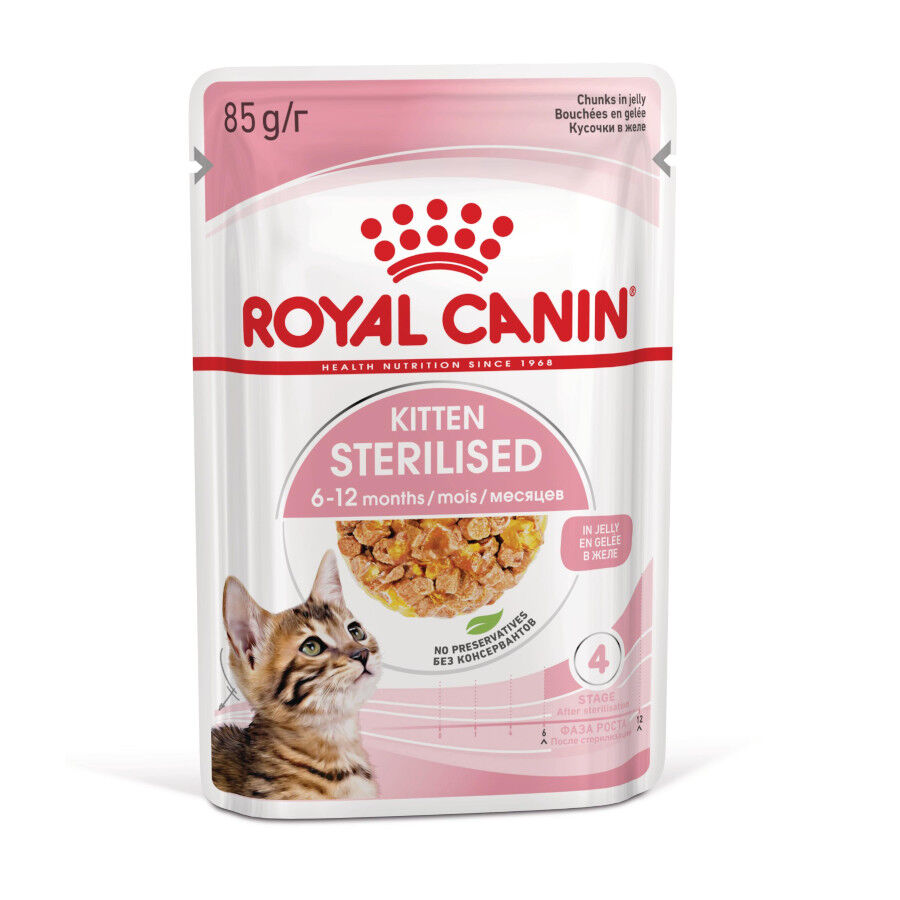 85 g Royal Canin Kitten Sterilised gelatina para gatos, , large indicador imagen numero 1