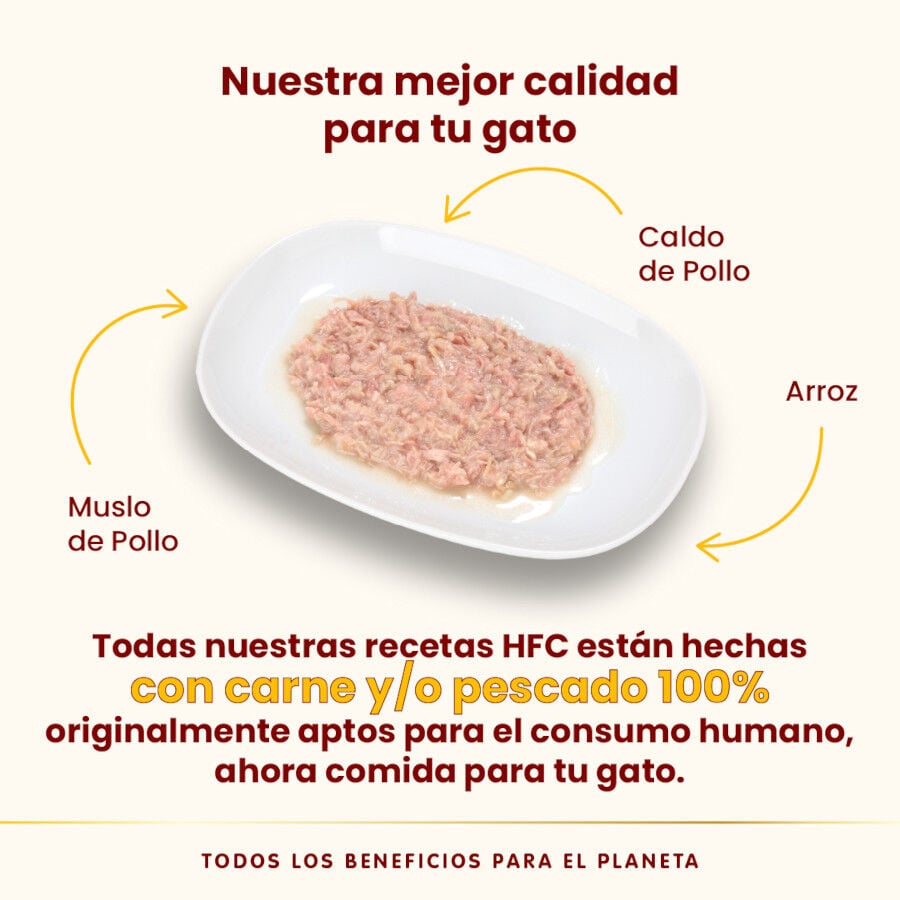 70 g Almo Nature HFC Muslo de Pollo lata para gatos , , large Imagen numero 3