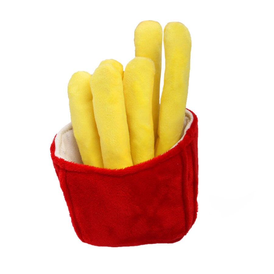 Tootoy! Fries Cuddler Yellow Peluche para perros, , large Imagen numero 2
