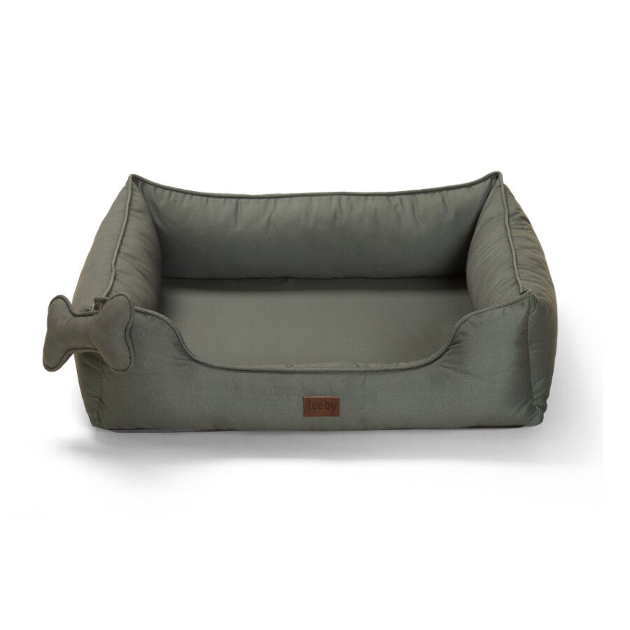 Leeby cama viscoel&aacute;stica caqui para perros, , large Imagen numero 1