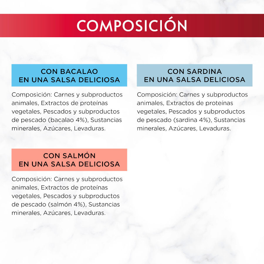 6 sobres x 50 g Gourmet Mon Petit Selecci&oacute;n Pescados en salsa sobre para gatos, , large indicador imagen numero 7