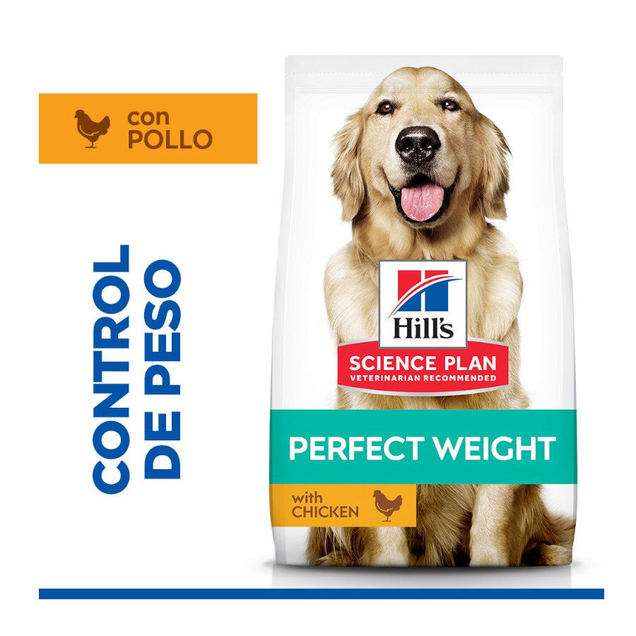 12 kg Hill's Science Plan Perfect Weight Adult Large Pollo pienso para perros, , large indicador imagen numero 2