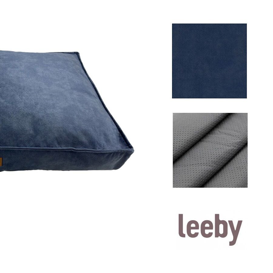 Leeby Colchoneta Impermeable y Desenfundable Azul Marino para perros, , large indicador imagen numero 4
