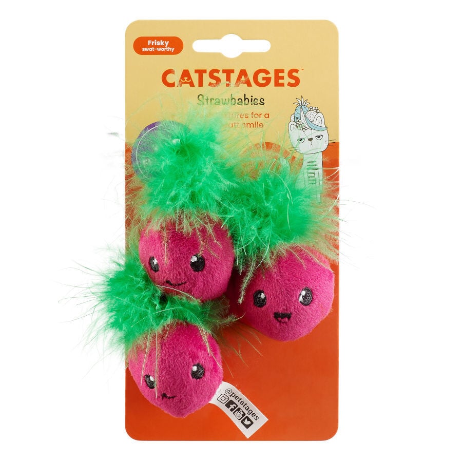 Catstages Strawbabies Peluche de Fresitas para gatos, , large Imagen numero 7