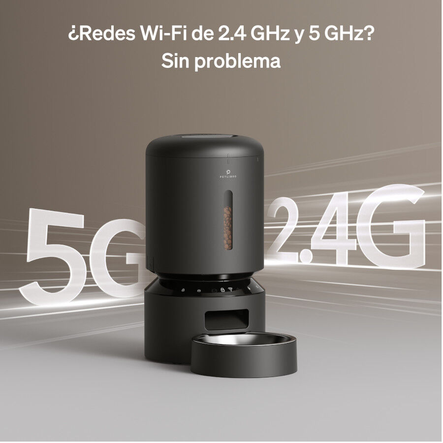 Petlibro Granary Wi-Fi Comedero Autom&aacute;tico Negro para perros y gatos, , large indicador imagen numero 2