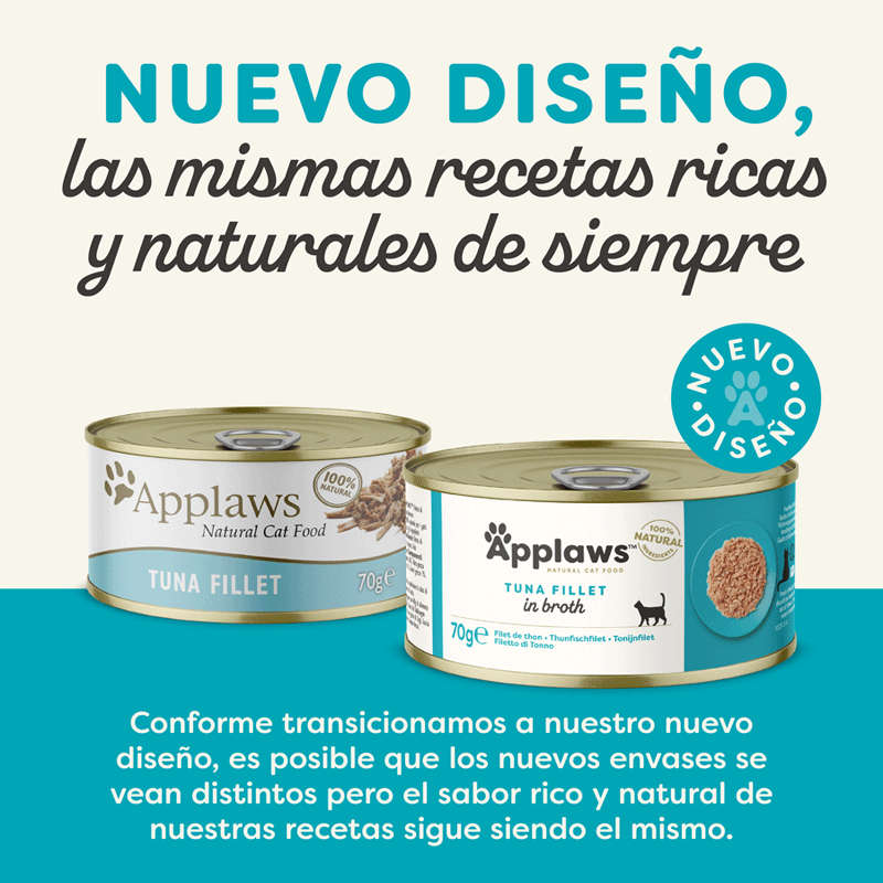70 g Applaws Filete de At&uacute;n lata para gatos, , large indicador imagen numero 2