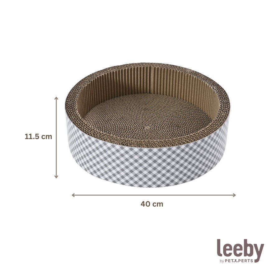 Leeby Domingo cama rascador de cart&oacute;n vichy para gatos, , large indicador imagen numero 5