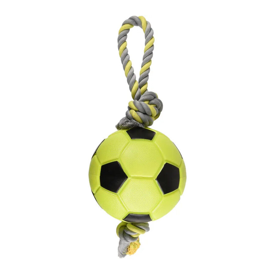 Flamingo Pelota Verde con Cuerda para perros, , large indicador imagen numero 1