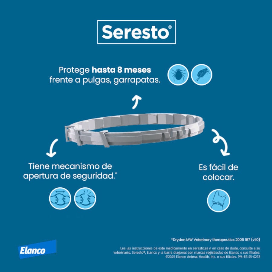 1 collar x 38 cm Seresto Collar Antiparasitario para gatos, , large Imagen numero 6