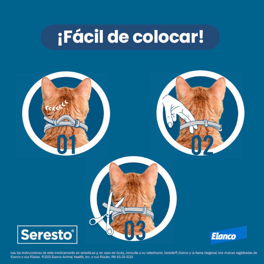 1 collar x 38 cm Seresto Collar Antiparasitario para gatos, , large indicador imagen numero 4