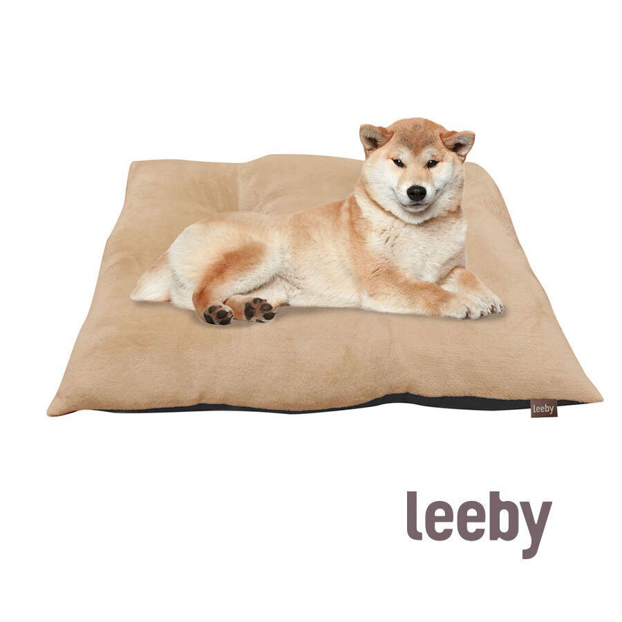 Leeby Coj&iacute;n Acolchado Beige para perros