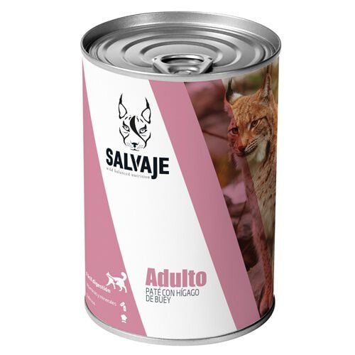 Salvaje Original Adulto H&iacute;gado de Buey en Pat&eacute; lata para gatos