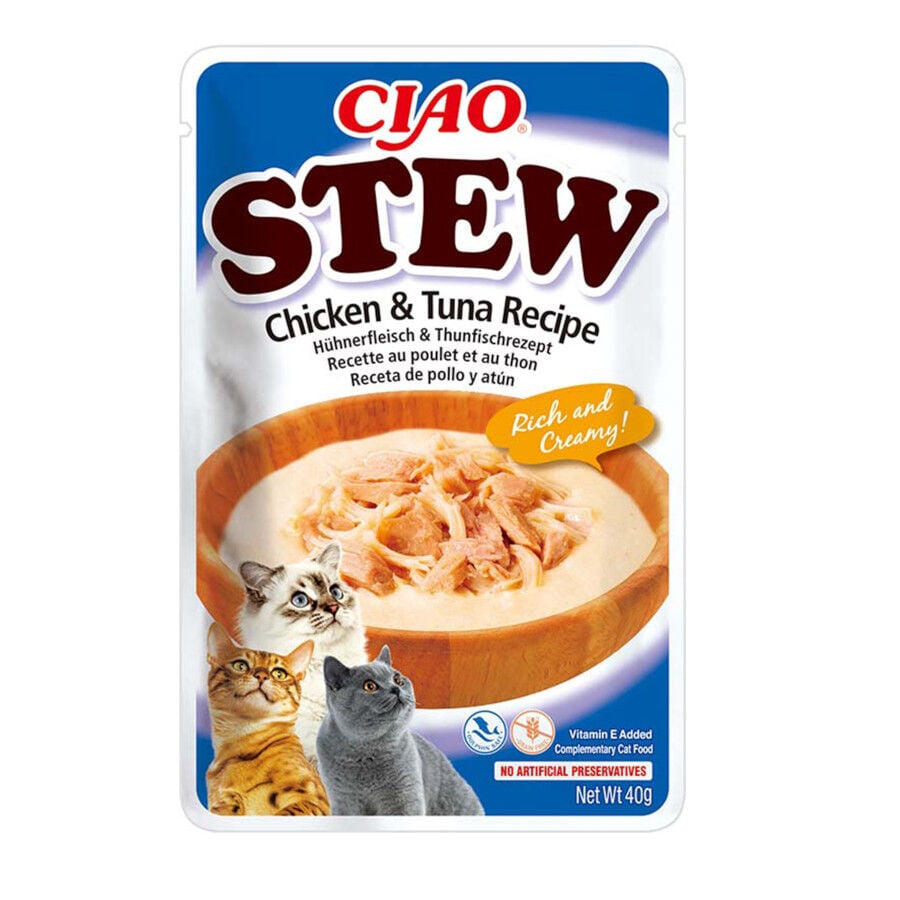 Churu Stew Estofado de Pollo y At&uacute;n para gatos
