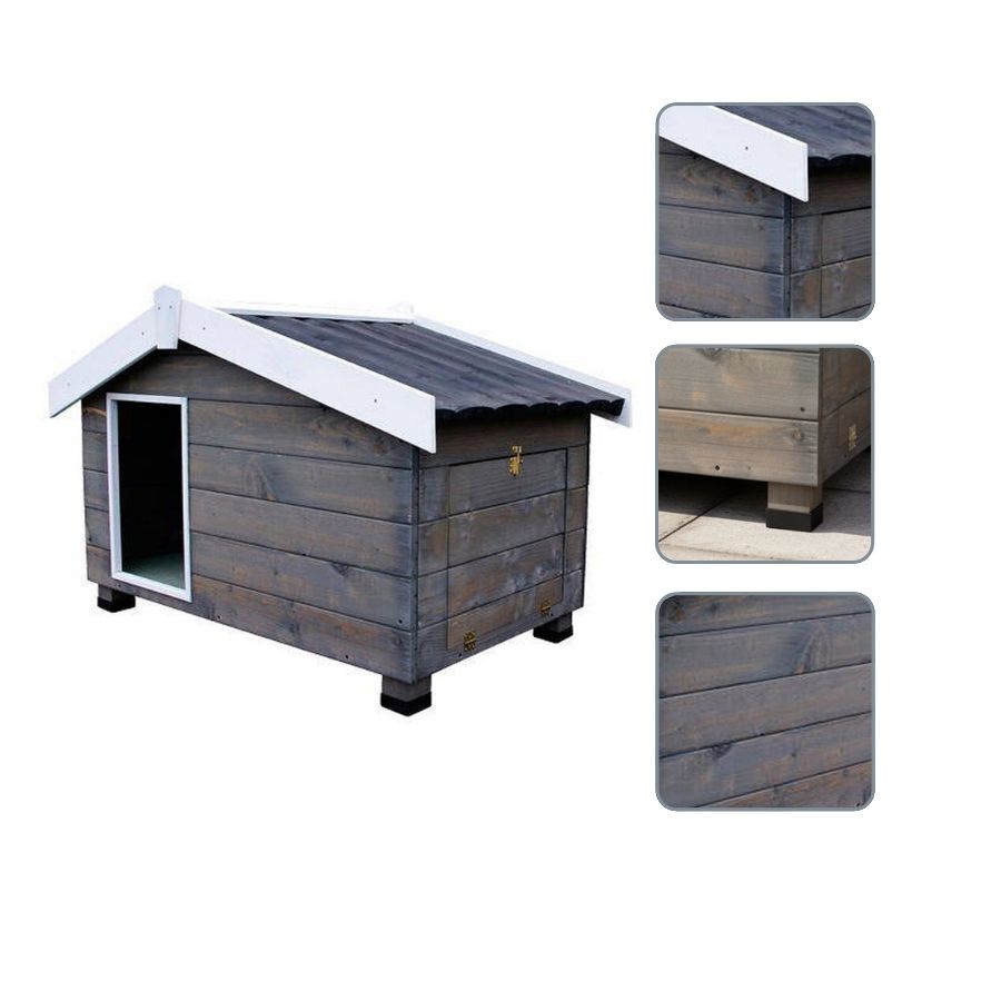 TK-Pet Mountain Caseta de Madera Gris para perros, , large indicador imagen numero 5