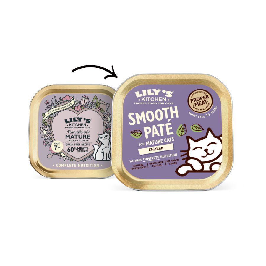 85 g Lily's Kitchen Mature Smooth Pollo en pat&eacute; para gatos, , large Imagen numero 2