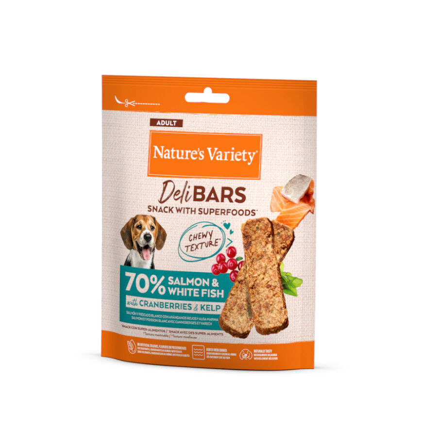 70 g Nature's Variety Barritas Salm&oacute;n snacks superfood para perros, , large Imagen numero 1
