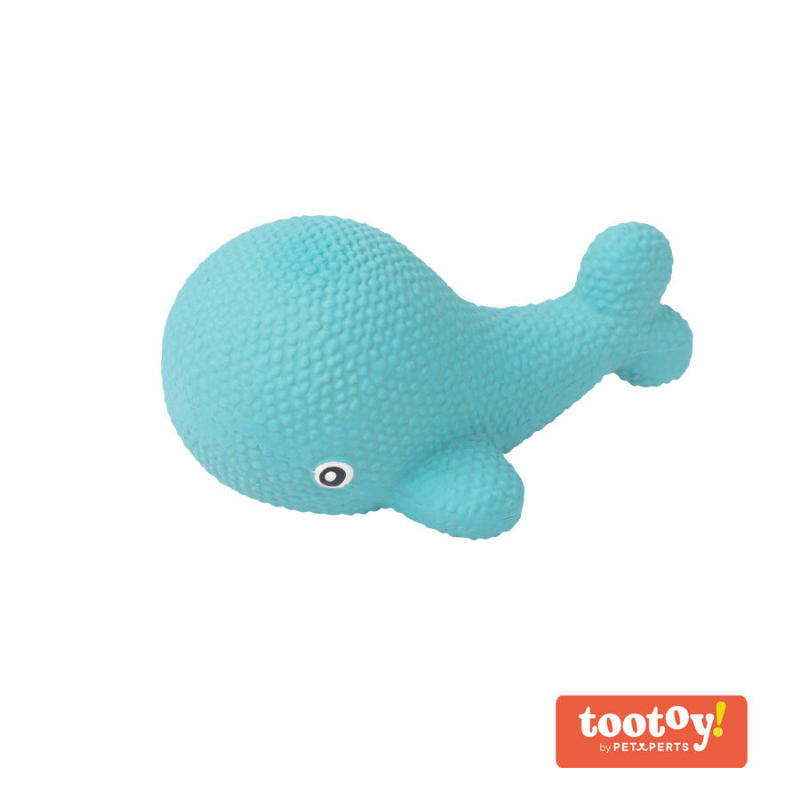 Tootoy! Puppy Mini Whale Toy mordedor para perros