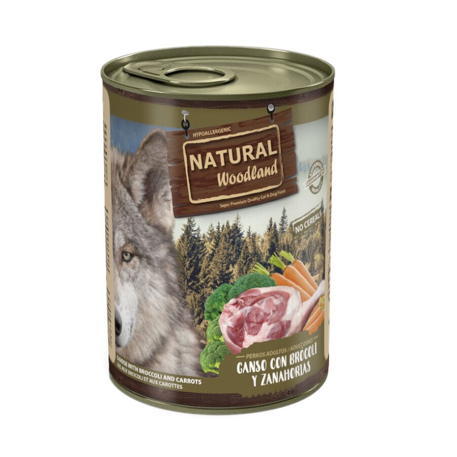 400 g Natural Greatness Ganso con Brocoli y Zanahoria lata para perros, , large Imagen numero 2