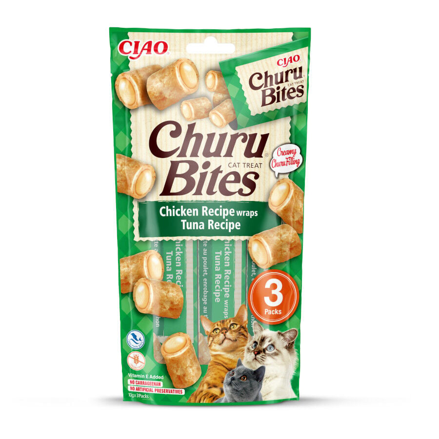 Churu Bites Bocaditos de Pollo y At&uacute;n para gatos