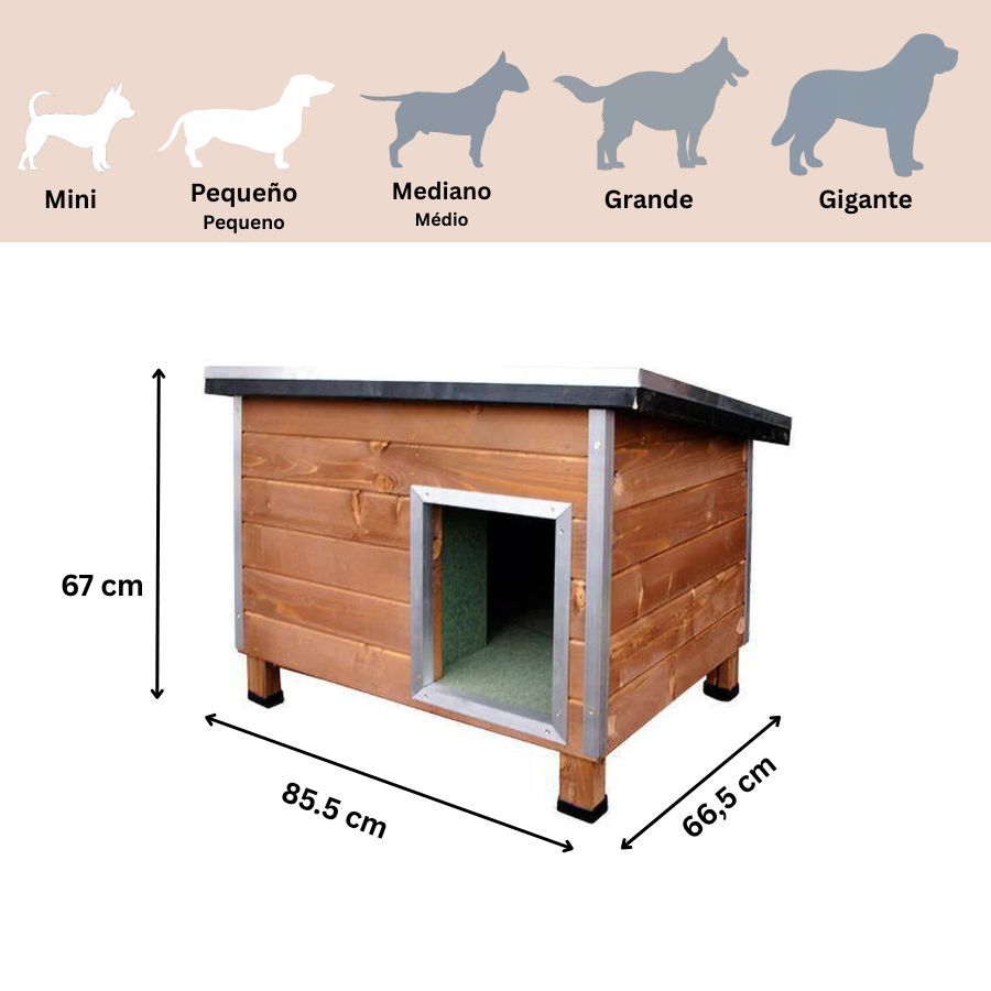 TK-Pet Nevada Caseta de Madera para perros, , large indicador imagen numero 3
