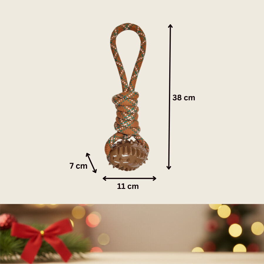Wonder Christmas Juguete de Cuerda y Mordedor Navide&ntilde;o para perros, , large Imagen numero 4