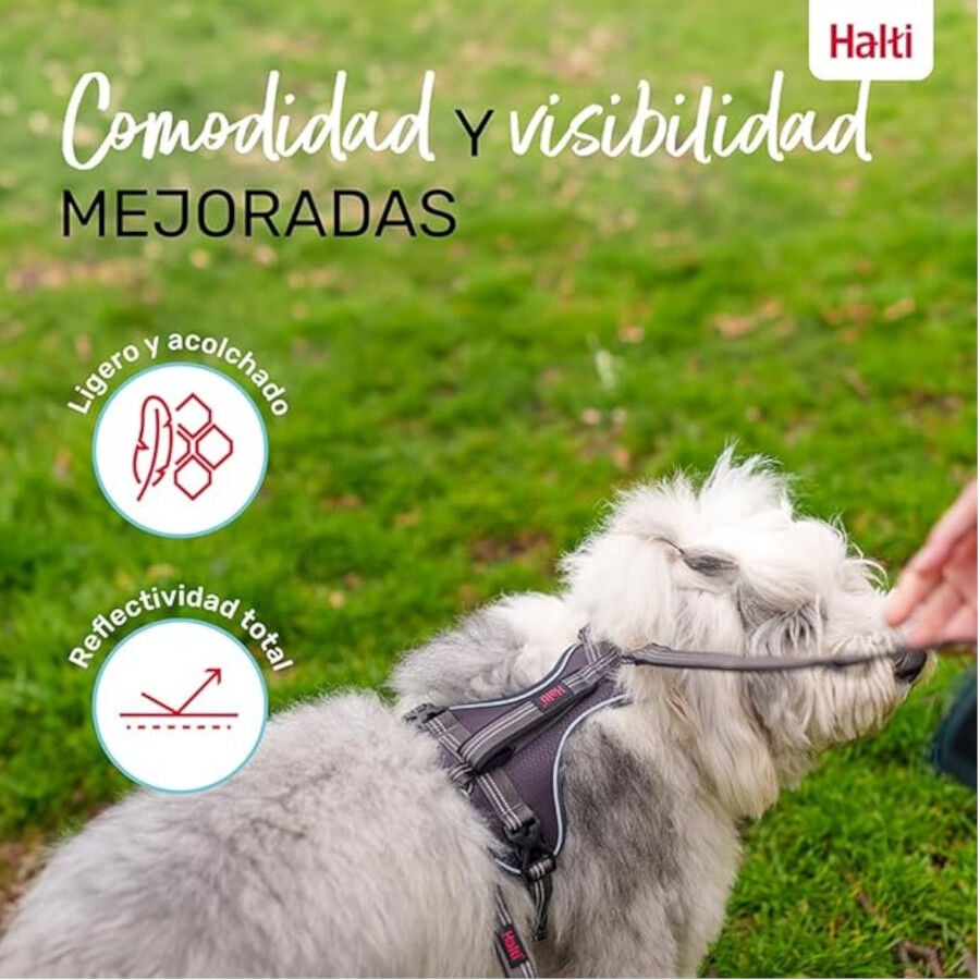 Halti arn&eacute;s anat&oacute;mico con asa gris para perros, , large indicador imagen numero 4