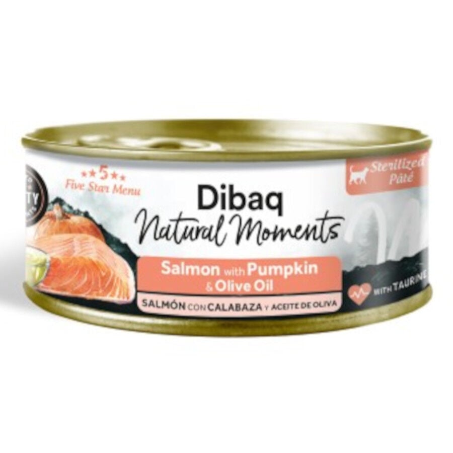 70 g Dibaq Natural Moments Lata Salm&oacute;n con Calabaza para gato, , large Imagen numero 1