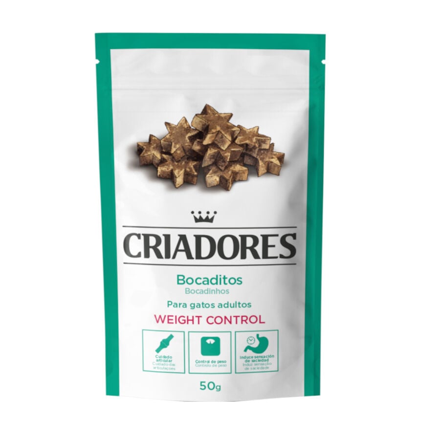 Criadores Bocaditos Weight Control de Pavo snack para gatos