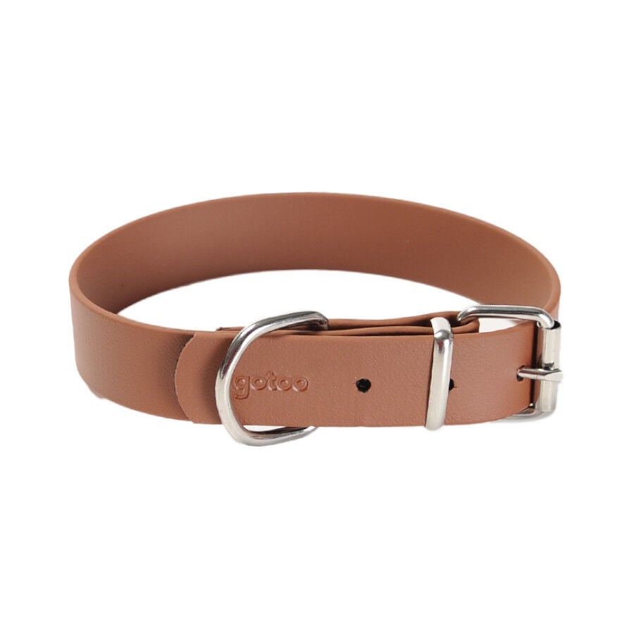 Gotoo Collar Biothane marr&oacute;n para perros, , large indicador imagen numero 3