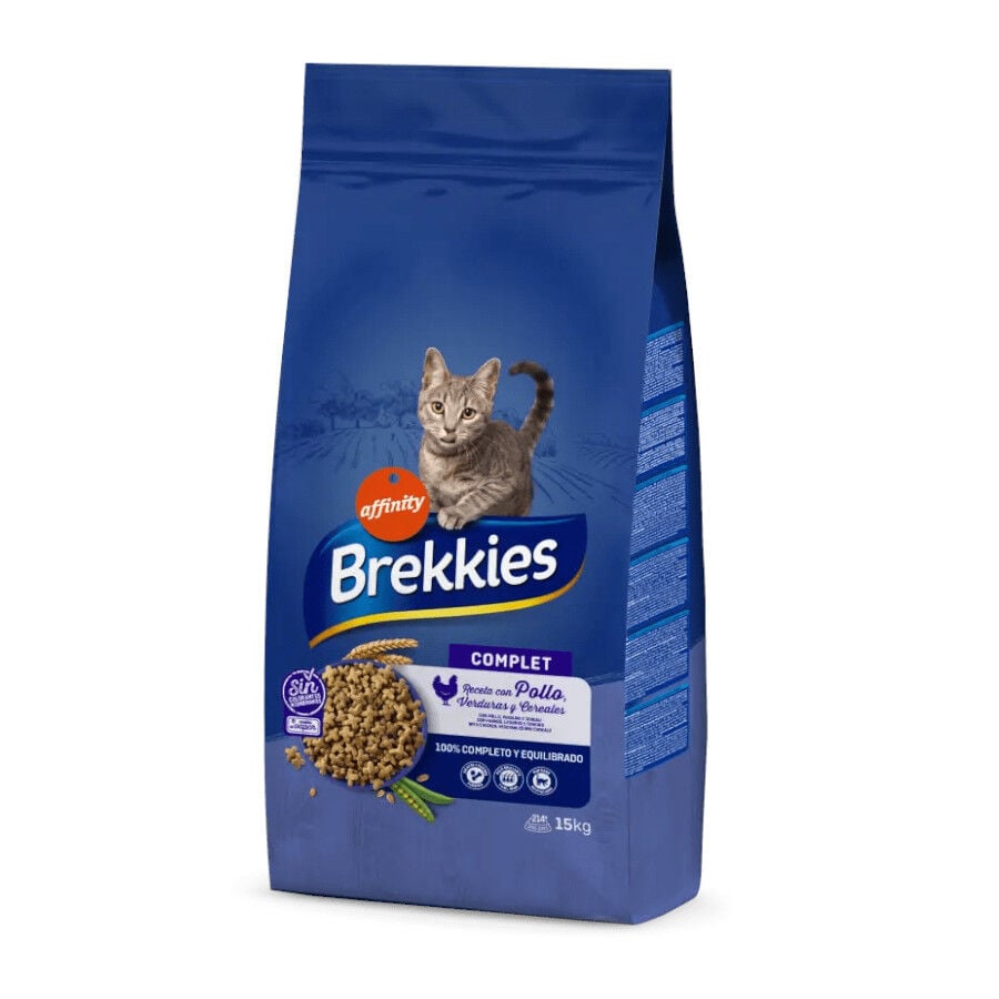 15 kg Affinity Brekkies Complet Pollo pienso para gatos, , large Imagen numero 1