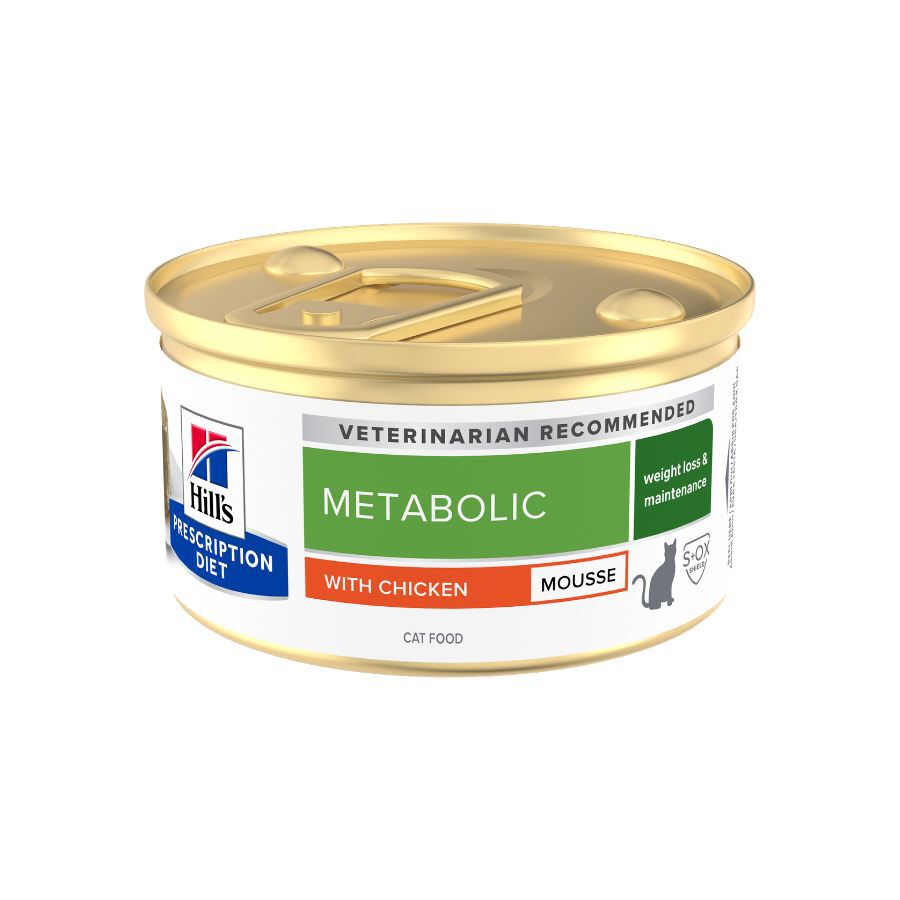 85 g Hill's Prescription Diet Metabolic Mouse de Pollo lata para gatos, , large Imagen numero 2
