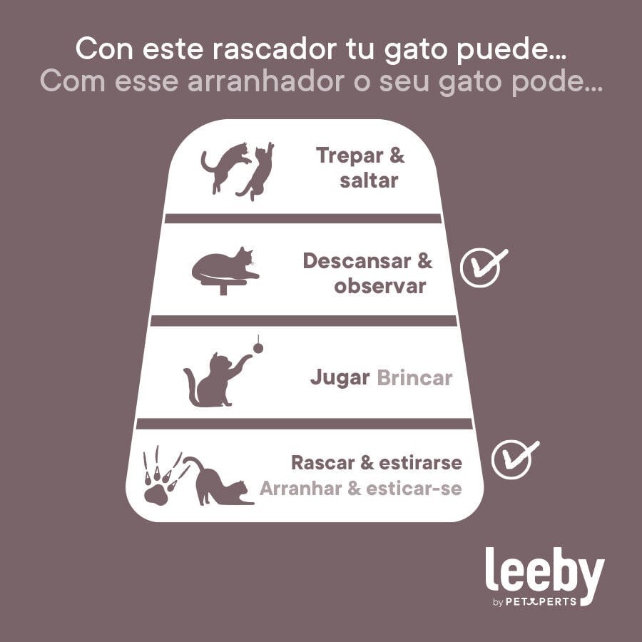 Leeby Domingo cama rascador de cart&oacute;n con estampado para gatos, , large indicador imagen numero 8