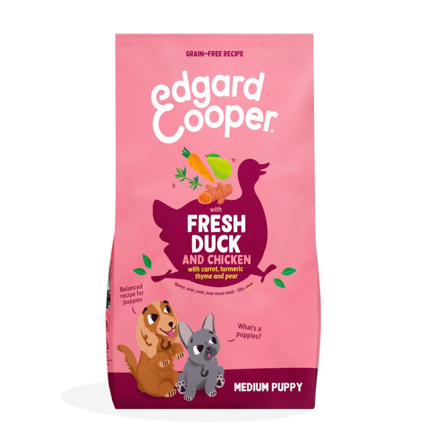 Edgard & Cooper Puppy Pato y Pollo pienso para perros