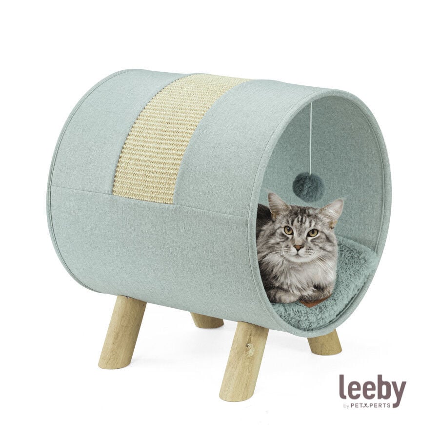 Leeby Saffira cama con rascador y juguete para gatos