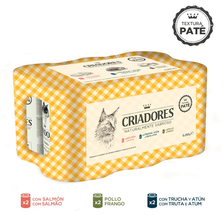 6 latas x 400 g Criadores Multipack de Pollo y Pescado en lata para gatos, , large Imagen numero 2