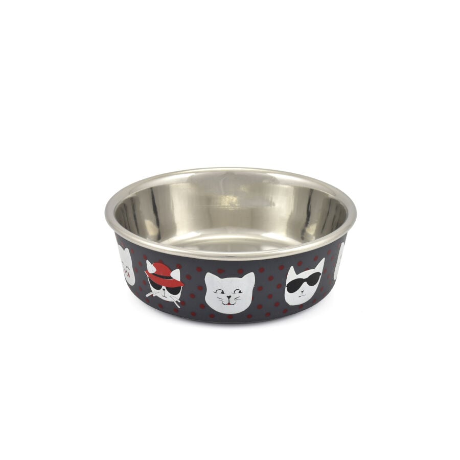 Outech Band Grey comedero o bebedero gris para gatos, , large Imagen numero 1