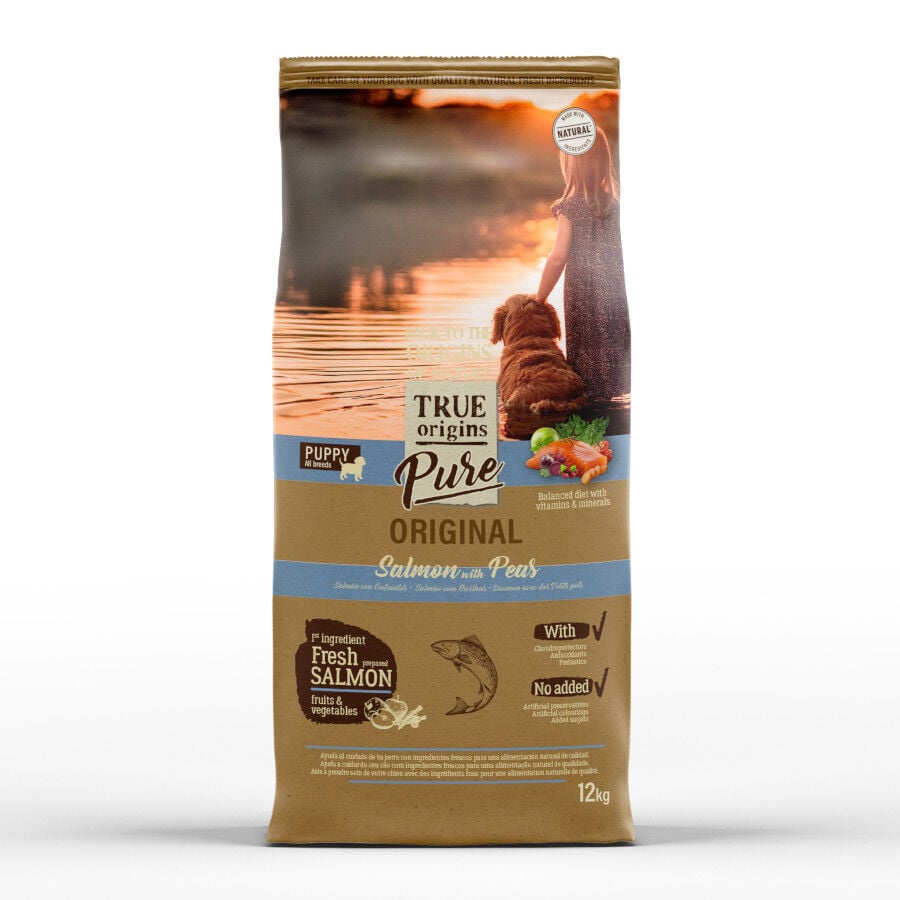 12 kg True Origins Pure Puppy Salm&atilde;o com Ra&ccedil;&atilde;o para Cachorro, , large Imagen numero 1