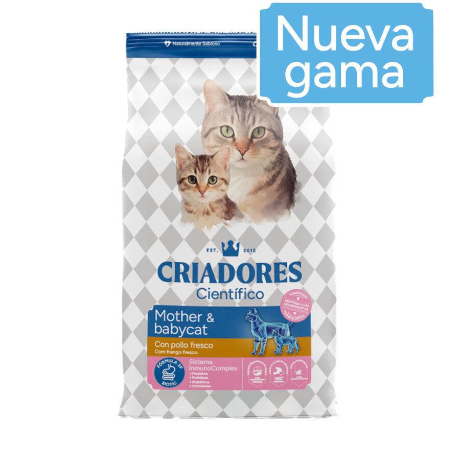 2 kg Criadores Cient&iacute;fico Mother & Baby Cat pollo pienso para gatos, , large indicador imagen numero 2