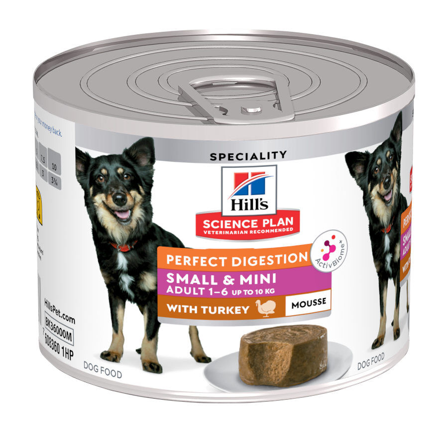 200 g Hill's Science Plan Adult Small & Mini Perfect Digestion Mousse de Pavo lata para perros, , large Imagen numero 1