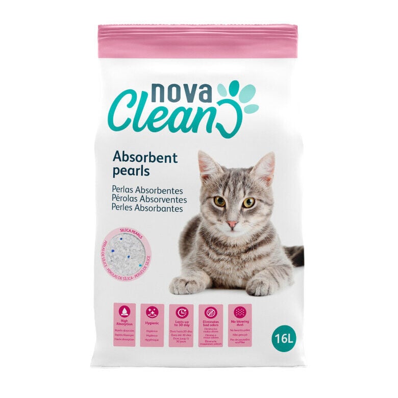16 L Nova Clean Perlas Absorbentes para gatos, , large Imagen numero 1