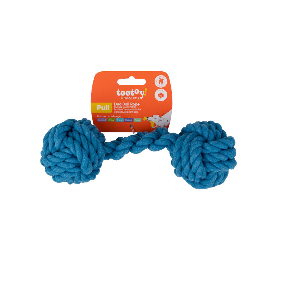 Tootoy! Hueso Mordedor de Cuerda Azul para perros, , large indicador imagen numero 7