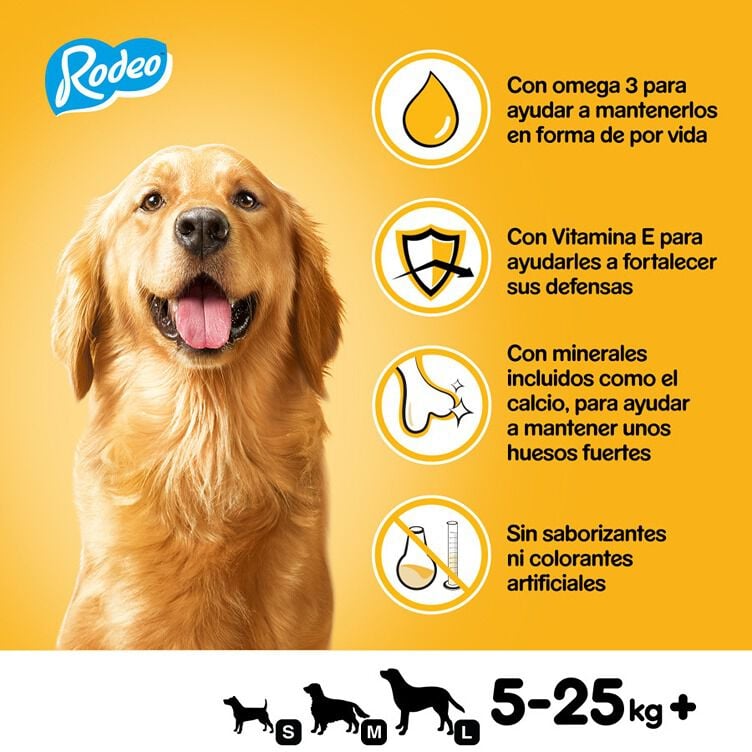 7 barritas Pedigree Rodeo Snack Buey para Perros, , large Imagen numero 5