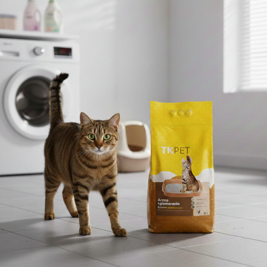 10 L TK-Pet Arena Aglomerante de Bentonita con aroma de vainilla para gatos, , large Imagen numero 2