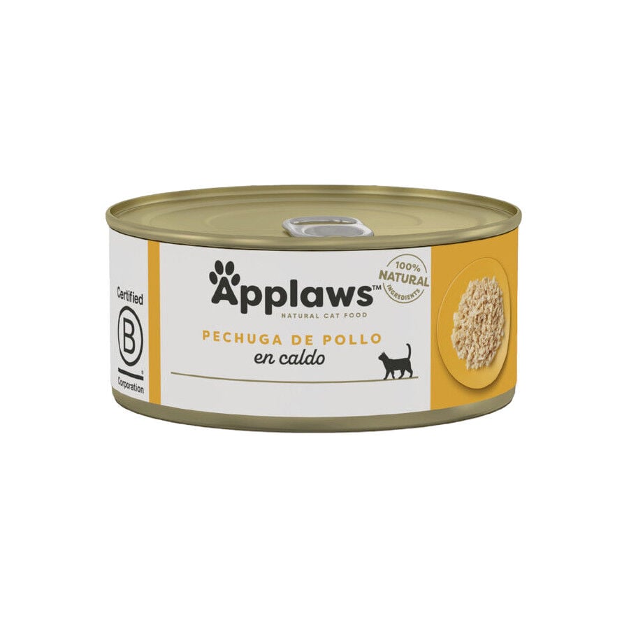 156 g Applaws Pechuga de Pollo lata para gatos, , large indicador imagen numero 1