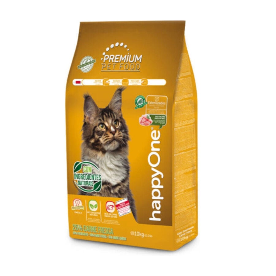 happyOne Premium Esterilizado Carne Fresca de Aves pienso para gatos, , large Imagen numero 1