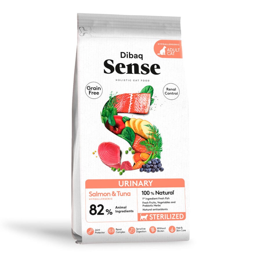 6 kg Dibaq Sense Urinary Grain Free Adult Salm&oacute;n y At&uacute;n pienso para gatos, , large Imagen numero 1