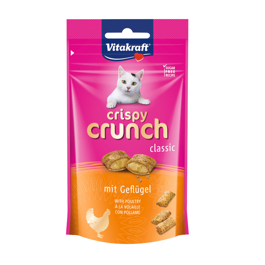 60 g Vitakraft Crispy Crunch Bocaditos de Pollo para gatos, , large Imagen numero 1