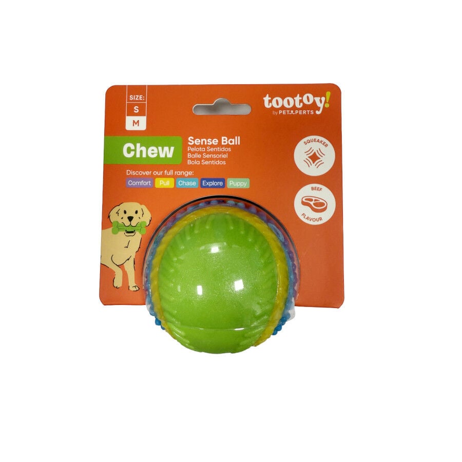 Tootoy! Pelota de Goma con Texturas para perros, , large Imagen numero 9